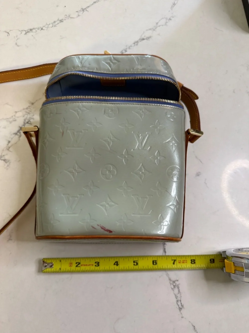 Louis Vuitton Sullivan Vertical PM Monogram Vernis Lavande M91258 2003 Authentic